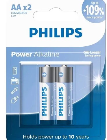  - Pilhas    Cod. Philips Power alkaline aa x2